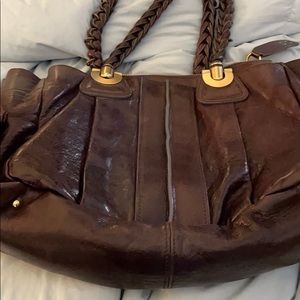 Large EUC leather Chloe shoulder bag